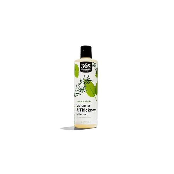 365 by Whole Foods Market, Volume & Thickness Shampoo with Rice Protein Collagen, Rosemary Mint Scent, 16 Fl Oz