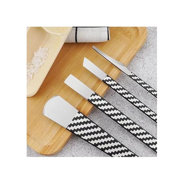 4 Pcs Decorative Foot Knives, Pedicure Knife Set for Ingrown Callus Shaver Feet Nail Correction Pliers Scissors Remover with Storage Bag. (160MM)