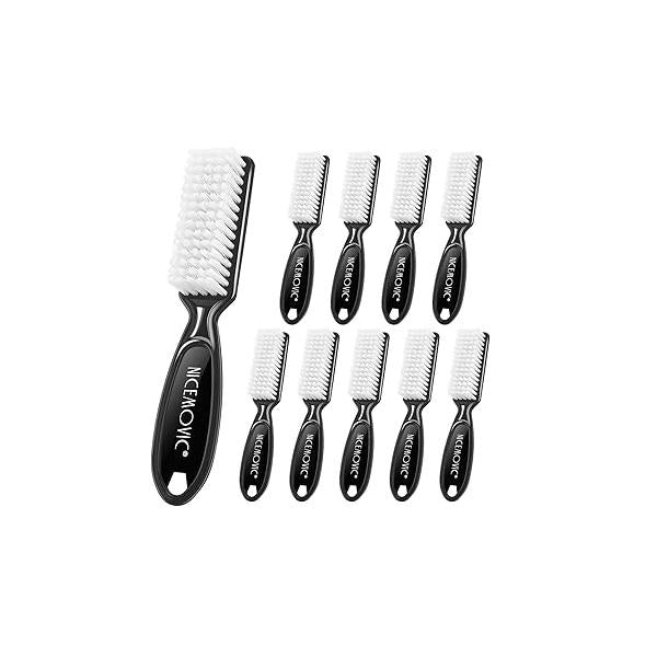 10 Pcs Handle Grip Nail Brush, NICEMOVIC Hand Fingernail Cleaner Brush Manicure Tools Scrub Cleaning Brushes Kit, Use for Toe and (Bright Colors)