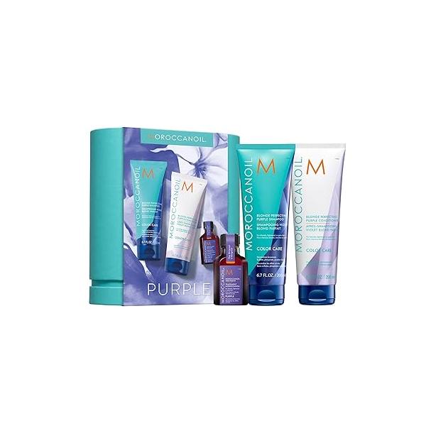Moroccanoil Blonde Perfecting Purple Shampoo And Conditioner Bundle