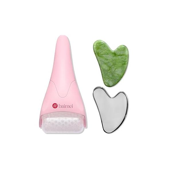 BAIMEI Ice Roller and Gua Sha Set for Radiant Skin