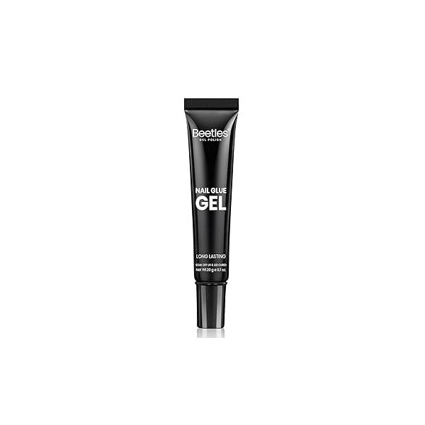 Beetles Nail Glue Gel 20g Tipex Solid Gel, Soft Tips Super Strong for Acrylic Nails