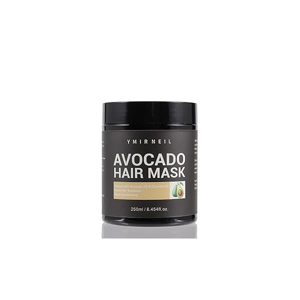 Avocado Hair Mask, 8.45 fl oz, with & Coconut Oil, for Radiance &Damaged Deep Conditioning