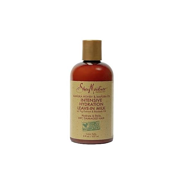 SheaMoisture Hydration Hair Milk Manuka Honey and Mafura Oil for Dry to Hydrate Style 8 oz