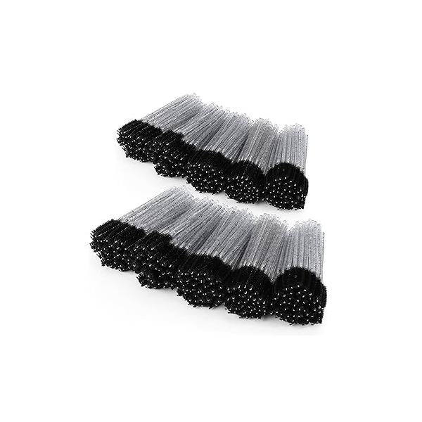 1000 Disposable Mascara Wands Eyelash Brushes Spoolies for Eyebrow Eye Lash Extension Black