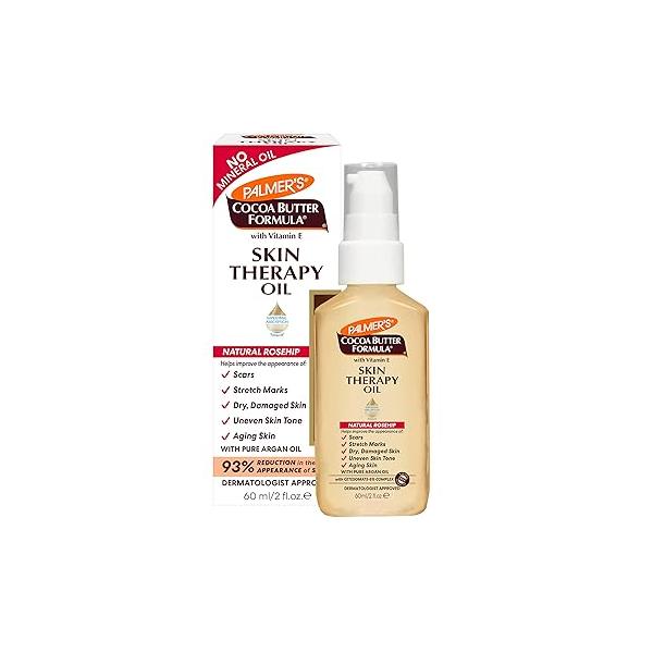 Palmer's Cocoa Butter Formula Skin Therapy Moisturizing Body Oil with Vitamin E, Rosehip Fragrance, 2 Ounces