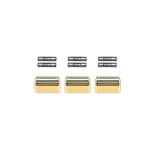 2 Pack Shaver Replacement Foil and Cutters Compatible with BaBylissPRO Double FXFS2 Metal foil Replacement,Silver