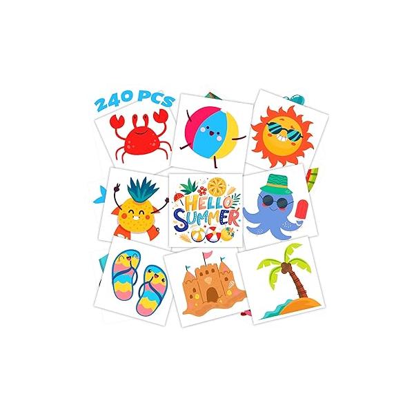 winthrop 240 Pcs Bulk Viva Mexico Temporary Tattoos for Kids, Individually Wrapped Safety Waterproof Tattoos, Best Choice Mexican Fiesta Party Independence Day, 60 Designs