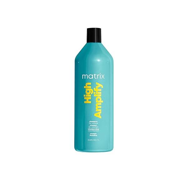 Matrix High Amplify Volumizing Shampoo - Instant Lift, Lasting Volume & Strengthening, Silicone-Free, Boost Structure in Fine, Thin Limp Hair