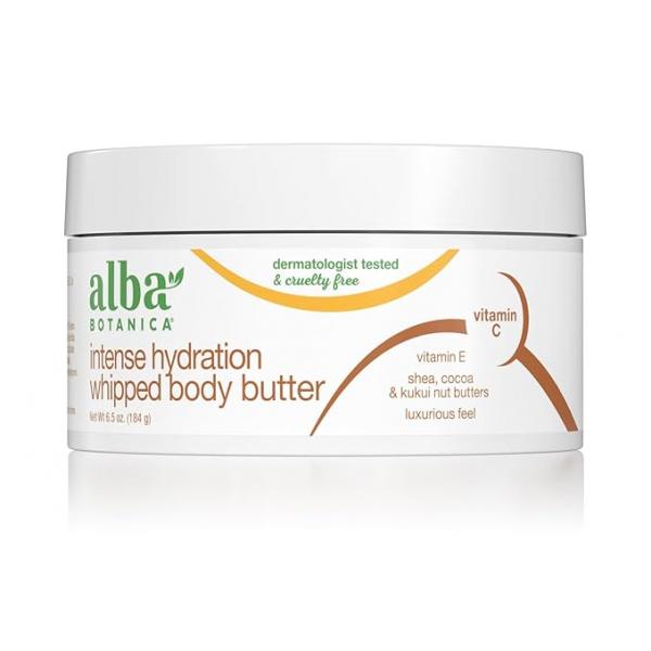 Alba Botanica Intense Hydration Whipped Body Butter, with Shea, Cocoa, and Kukui Nut Butters, 6.5 Oz (Packaging May Vary)