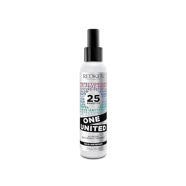 Redken One United All-In-One Leave In Conditioner - Multi-Benefit Treatment For All Hair Types, Heat Protectant Spray, Paraben-Free