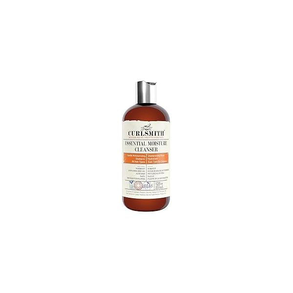 CURLSMITH - Essential Moisture Cleanser, Gentle Nourishing Shampoo for Wavy, Curly and Coily Hair, Vegan (12fl oz)