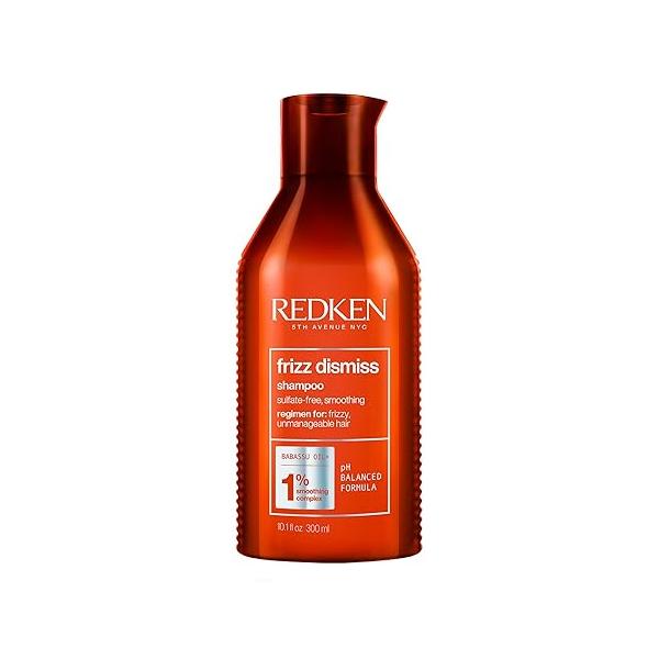 Redken Frizz Dismiss Shampoo For Frizzy Hair - Provides Smoothness & Shine, Weightless Control, Sulfate-Free