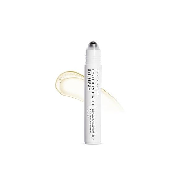 Asterwood Hyaluronic Acid Eye Serum - Reduces Undereye Bags, Wrinkles, Dark Circles, Fine Lines, & Crow's Feet with Matrixyl 3000, Niacinamide Caffeine Treatment for Women Men 0.5 Fl Oz