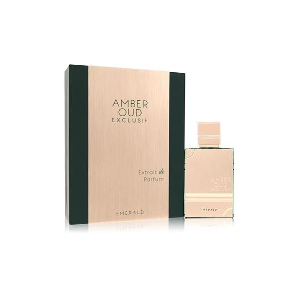Al Haramain Amber Oud Exclusif Emerald Extrait de Parfum Spray for Unisex, 2.0 Ounce