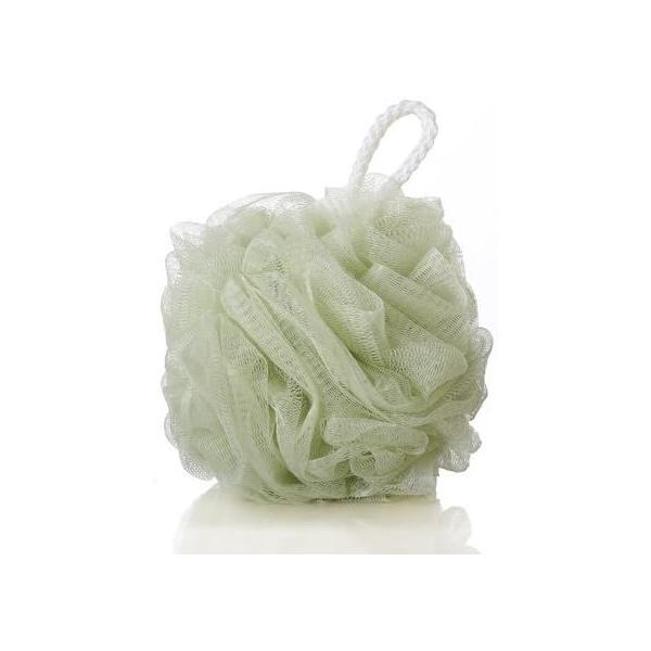 Bath Shower Sponge Loofahs Mesh Pouf Ball Brush (Green)