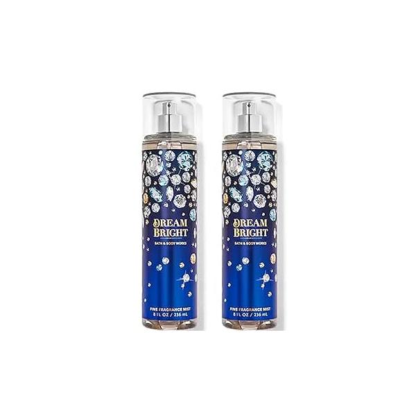 Bath & Body Works Dream Bright Fine Fragrance Mist Gift Set 16.0 Fl Oz (Pack of 2)