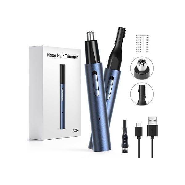 AHHFEI Rechargeable 5 in 1 Ear and Nose Hair Trimmer for Women, 2025 Professional Painless Eyebrow & Facial with Powerful Motor Dual-Edge Blades Easy Cleansing