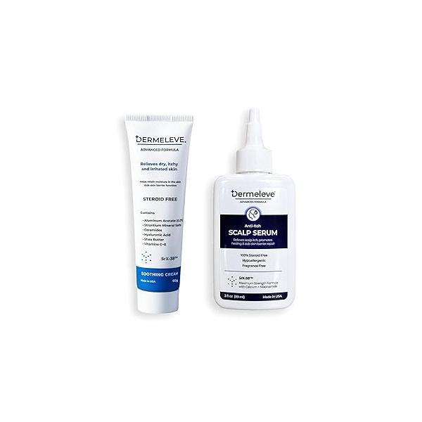 Dermeleve Itch-Free Bundle with 60g Cream and Scalp Serum (2 Items)
