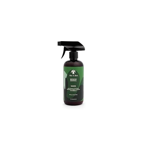 As I Am Rosemary Water 16 oz - Scalp Treatment for Hair Density with Biotin & Saw Palmetto