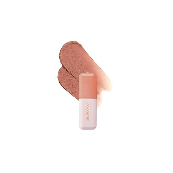 COLORGRAM NUDE BLUR TINT 02 CHARMING PINK | Soft Velvet Matte Lip Stain & Cheek Tint Lightweight Blurring for a Smooth Airbrushed Finish 24H Hydration, Long-Lasting Non-Sticky Formula