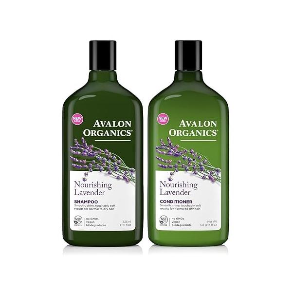 Avalon Organics Lavender Nourishing Shampoo & Conditioner Duo, 11 oz
