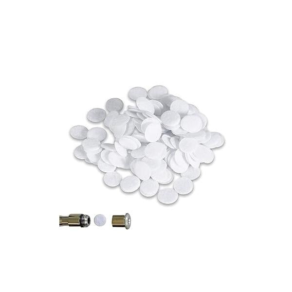 100pcs Microdermabrasion Filters, 7 Sizes Cotton Filter Round Filtering Pads for Blackhead Removal Beauty Machine(10mm)