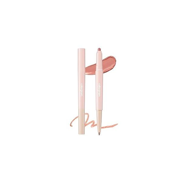 COLORGRAM All In One Over-Lip Maker 02 Cool Pink | Versatile Lip Liner & Contour with Natural Shades, Matte finish, Bigger and Fuller Lips, Plumping effect, Smooth creamy texture