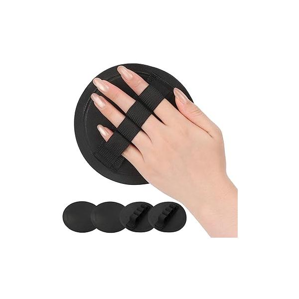 4 Pcs Round Exfoliating Glove, Skin Cleaner Silicone Exfoliator Polishing Mitt Body Scrubber Dead Buffing Treatment for Shower Spa