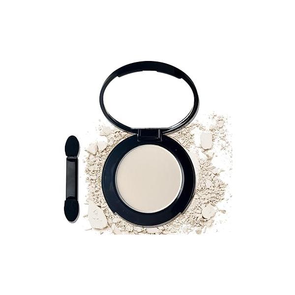 MEICOLY White Single Eyeshadow with Mirror,Matte Eye Shadow for Halloween Makeup,Pressed Powder Eyeshadow,Matte Shade Eyelid Color Makeup Women Girls,High Pigment,Long Wear,Waterproof,Natural