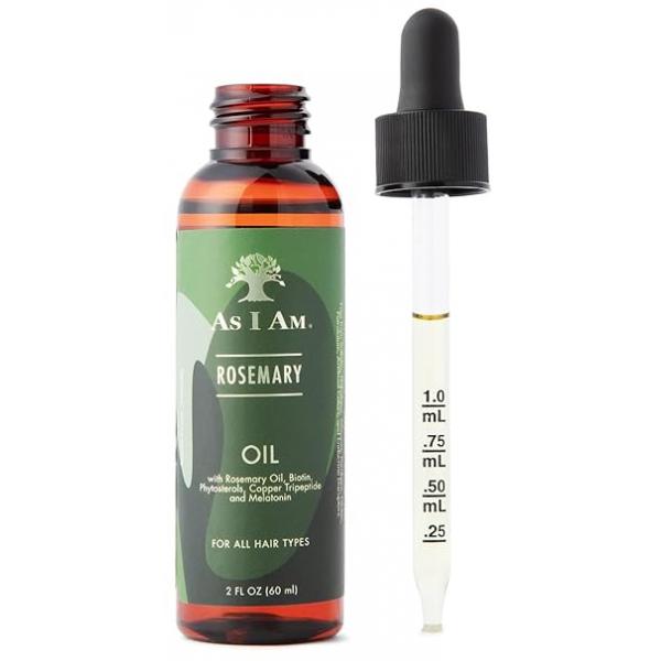 As I Am Rosemary Oil - 2 oz Hair Density Serum with Biotin & Saw Palmetto