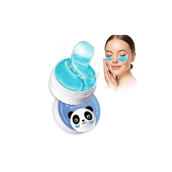 AMY'S DIARY Eye Mask Under Patches (30 Pairs)- Puffy Eyes & Dark Circles Treatments,Reduce Bags and Smooth Wrinkles,Eye Skin Care Pads With Collagen (Blueberry Extract)