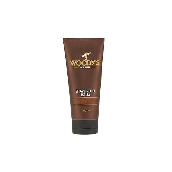 Woody's Shave Relief Balm - Post for Men, Soothing Aftershave Treatment, Calms & Heals Razor Burn, Hydrating Men's Balm, 6 Oz