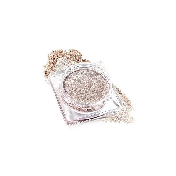 Beige Simmer Cream Eyeshadow, Nude High-Pigment Long-Lasting Single Eye Makeup, Silky Waterproof Blendable Formula Natural Mini Crème Brightener shadow Palette for All Skins Multi-Use Highlighter