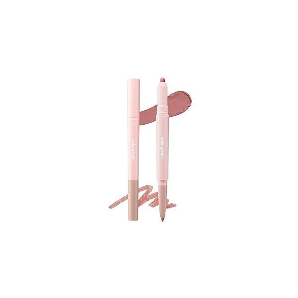 COLORGRAM All In One Over-Lip Maker 02 Cool Pink | Versatile Lip Liner & Contour with Natural Shades, Matte finish, Bigger and Fuller Lips, Plumping effect, Smooth creamy texture