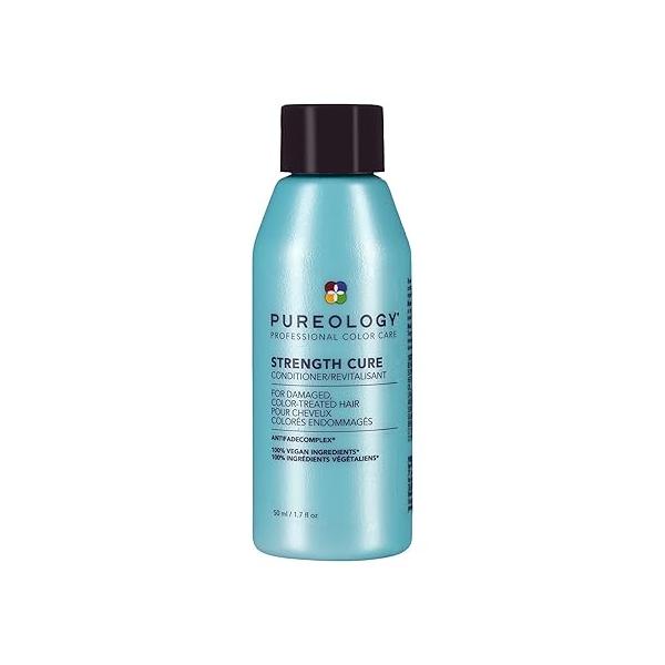 Pureology Strength Cure Conditioner - For Damaged or Color-Treated Hair, Reduces Breakage, Strengthens & Softens, With Sulfate-Free Formula, Vegan