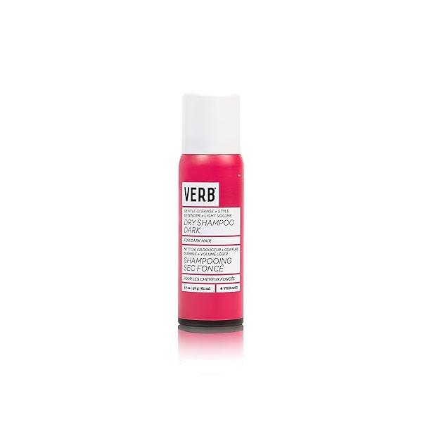 VERB Dry Shampoo Dark - Refresh, Absorb Oils + Extends Styles - Refreshing Spray for Tones Vegan, No Parabens or Harmful Sulfates