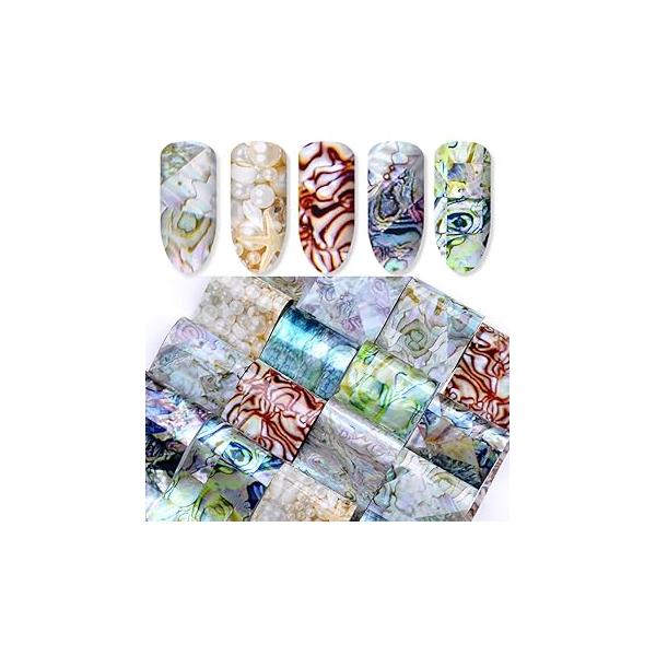 12 Pot/Set Nail Art Gold Silver Paillette Flake Chip Foil DIY Glitter Decal Acrylic UV Gel Decoration