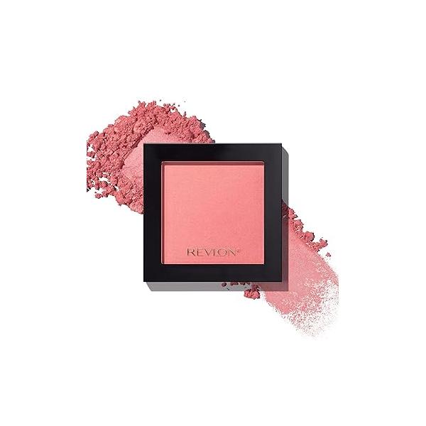 Revlon Powder Blush Face Makeup, High Impact Buildable Color, Lightweight & Smooth Finish, 006 Naughty Nude, 0.17 oz