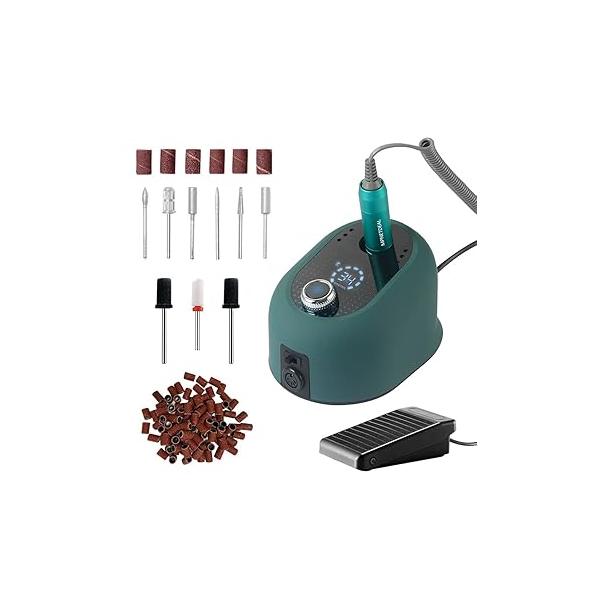 Electric Pro Nail Drill e-File with LED Digital Display Professional Menicure Tools for Acrylic Nails