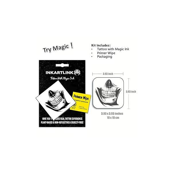 Temporary Tattoos, Semi Permanent Adult Art Designs, Waterproof Party Favors, Tattoo Stickers Realistic, No Adhesive, Lasts 1-2 Weeks (The devil is out of body)