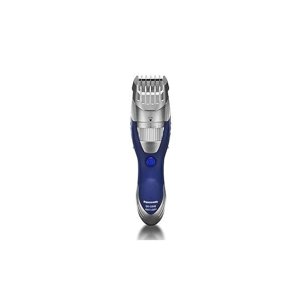 Panasonic Cordless Men's Beard Trimmer With Precision Dial, Adjustable 19 Length Setting, Rechargeable Battery, Washable - ER-GB40-S (Blue)