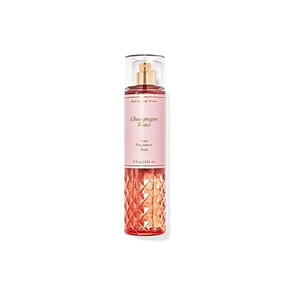 Bath and Body Works CHAMPAGNE TOAST Fine Fragrance Mist - PACK OF 2 ( FULL SIZE MIST 8FL OZ / 236 ML )