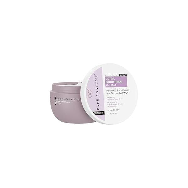 Bare Anatomy Ultra Smoothing Hair Mask Deep Conditioning with Carbohydrate Complex & Niacinamide | For Dry Frizzy Sulphate Paraben Free Women Men 250 Gm