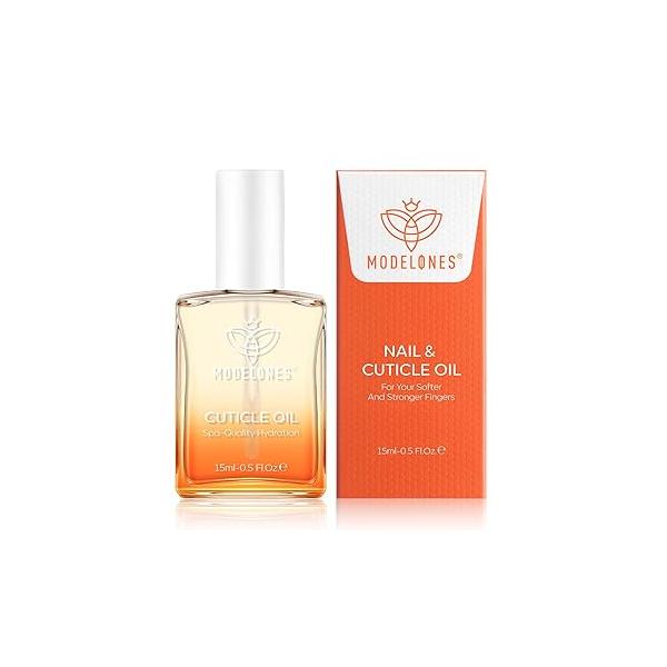 modelones Cuticle Oil Nail Strengthener and Growth Repairs & Promote Care Moisturize Dry Skin 15ml