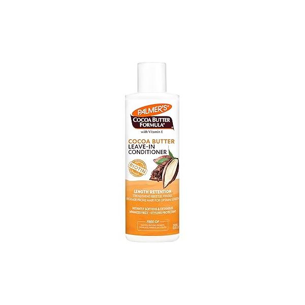 Palmer's Cocoa Butter & Biotin Length Retention Leave-In Conditioner, Instant Detangler, Soften and Strengthen Textured Curly Hair, 8.5 Ounce