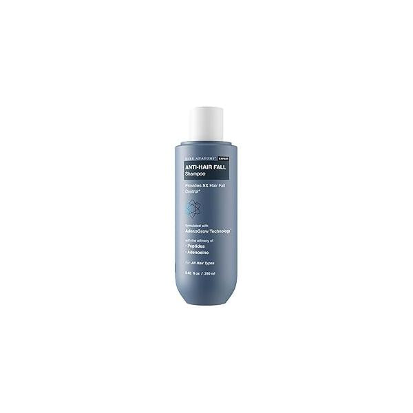 Bare Anatomy Anti-Hair Fall Shampoo | Provides 5X Hair Control Suitable for All Types Enriched with Adenosine and Peptides 250 ml