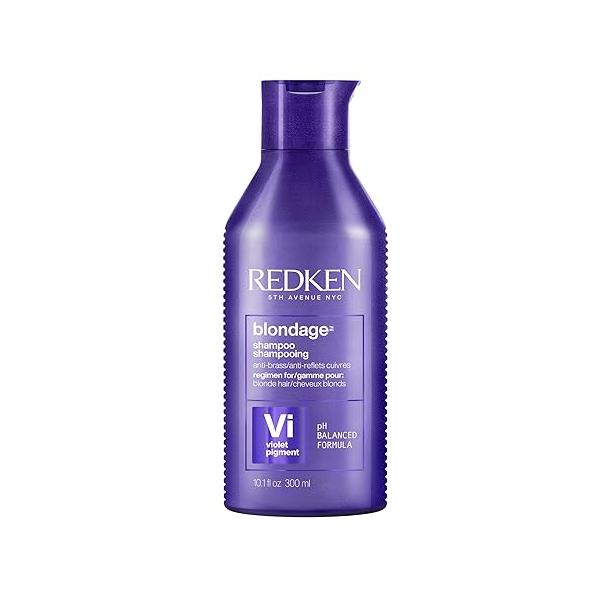Redken Blondage Purple Shampoo For Blonde, Bleached or Highlighted Hair - Neutralizes Brassy Tones With Salicylic Acid, Color Depositing