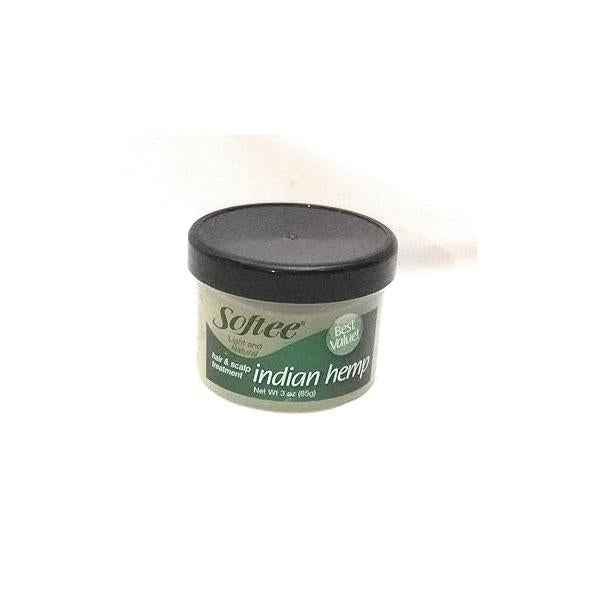 Softee indian hemp hair & scalp treatment 3 ounce, Green, Ounce