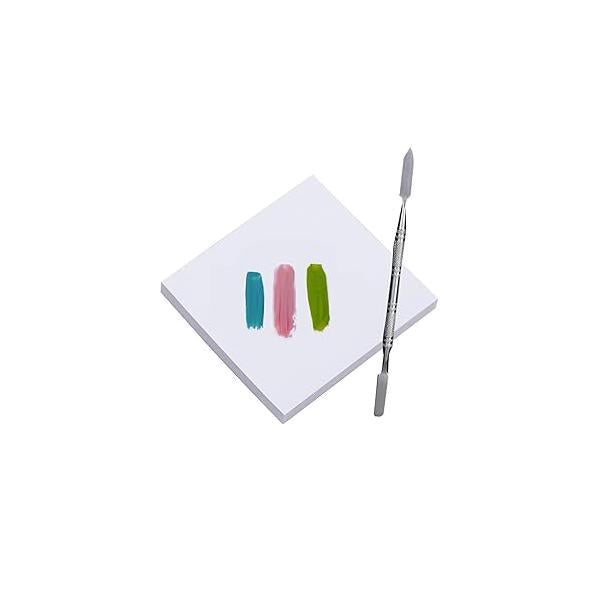 100 Sheets Disposable Nail Polish Palette Paper Art Mixing Papers Portable Waterproof Makeup Gel Tool with Stirring Rod (100pcs)